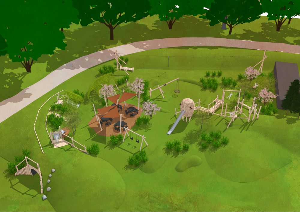 Design for a new play area at the Food Museum.